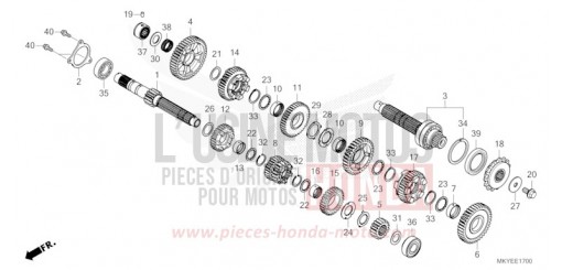 BOITE DE VITESSES CB650RAR de 2025